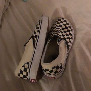 black & white checkered vans